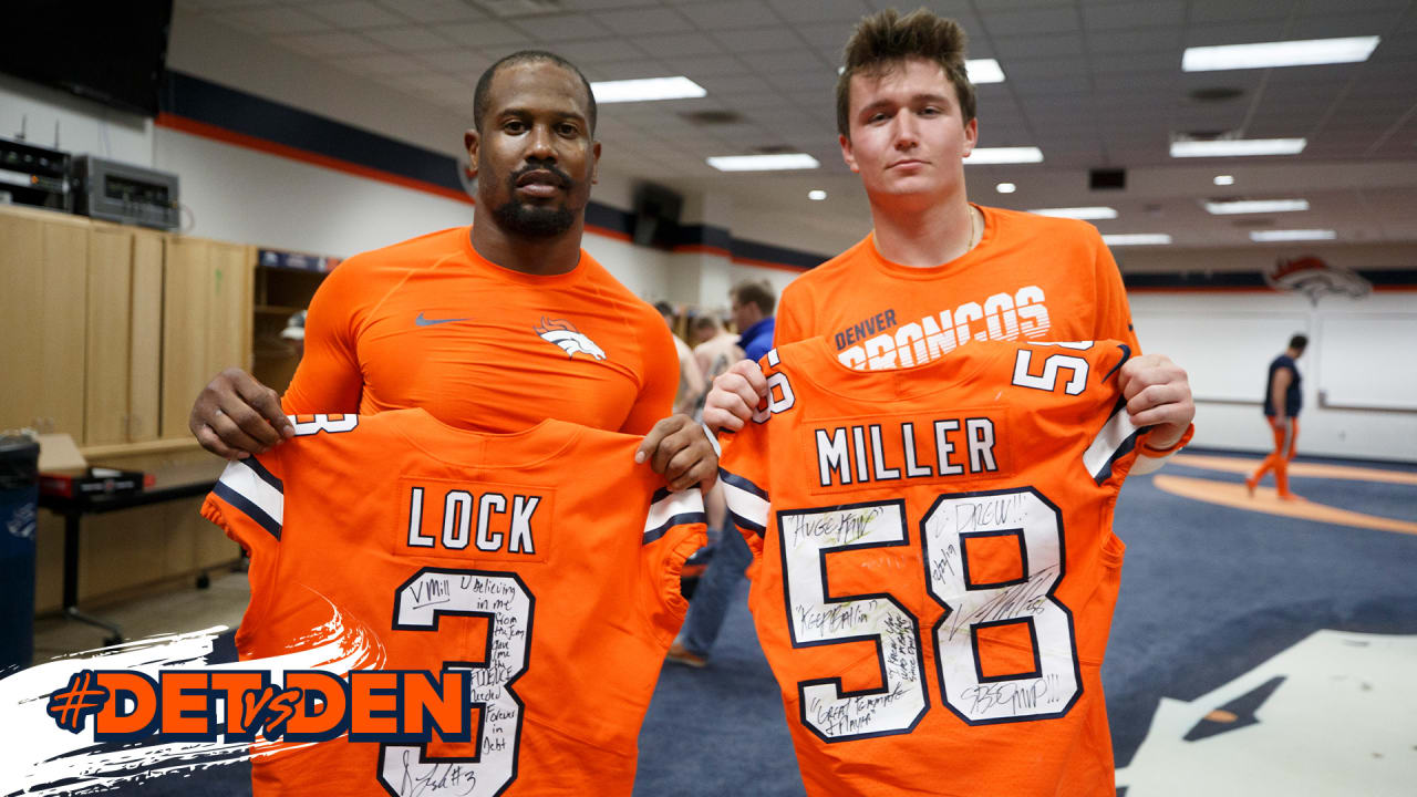 Drew Lock Denver Broncos jerseys hit the shelves for Christmas