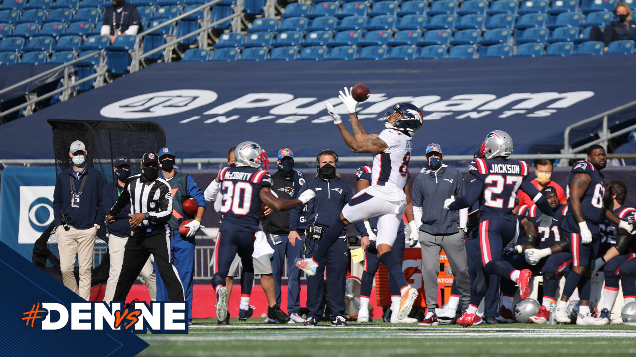 WATCH: Lil'Jordan Humphrey hauls in a touchdown for the Patriots