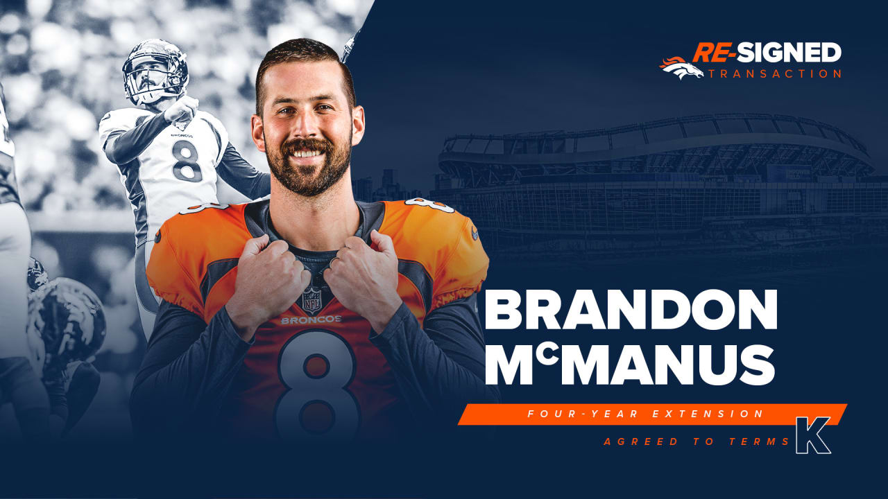 Broncos agree to terms with K Brandon McManus on four-year extension