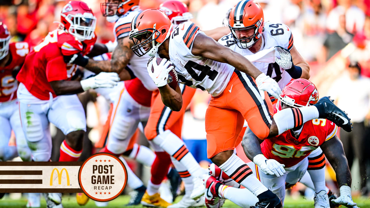 Final score: Chiefs best Browns 33-29 in season opener - Arrowhead