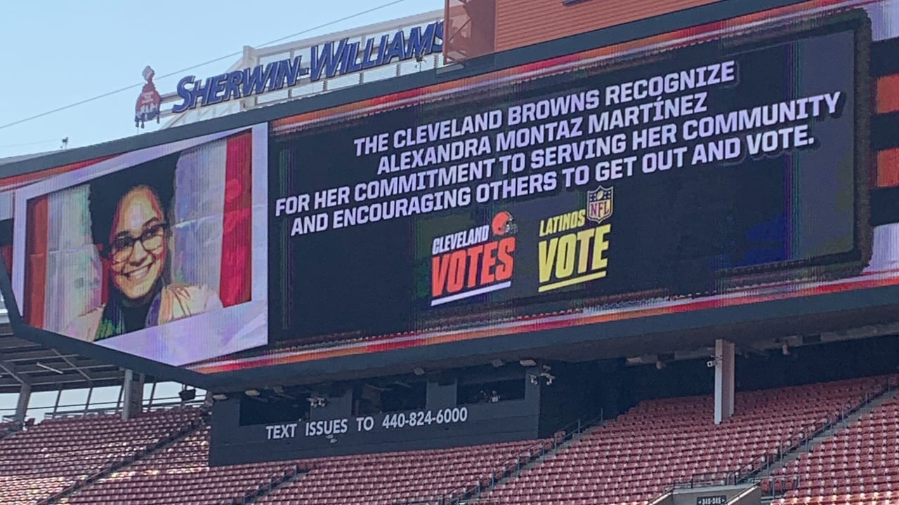 Browns celebrate Hispanic Heritage Month by honoring Alexandra  Montaz-Martinez