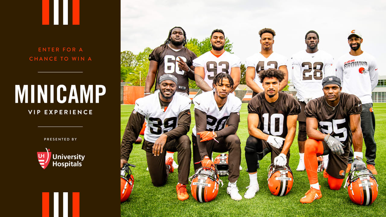 Enter for a chance to win a VIP experience at 2022 Browns Minicamp