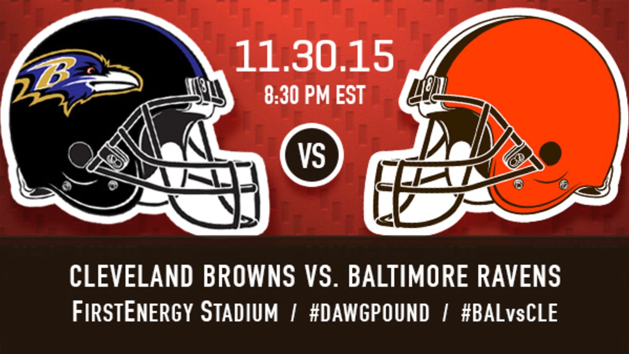 Gameday Info Browns vs. Ravens