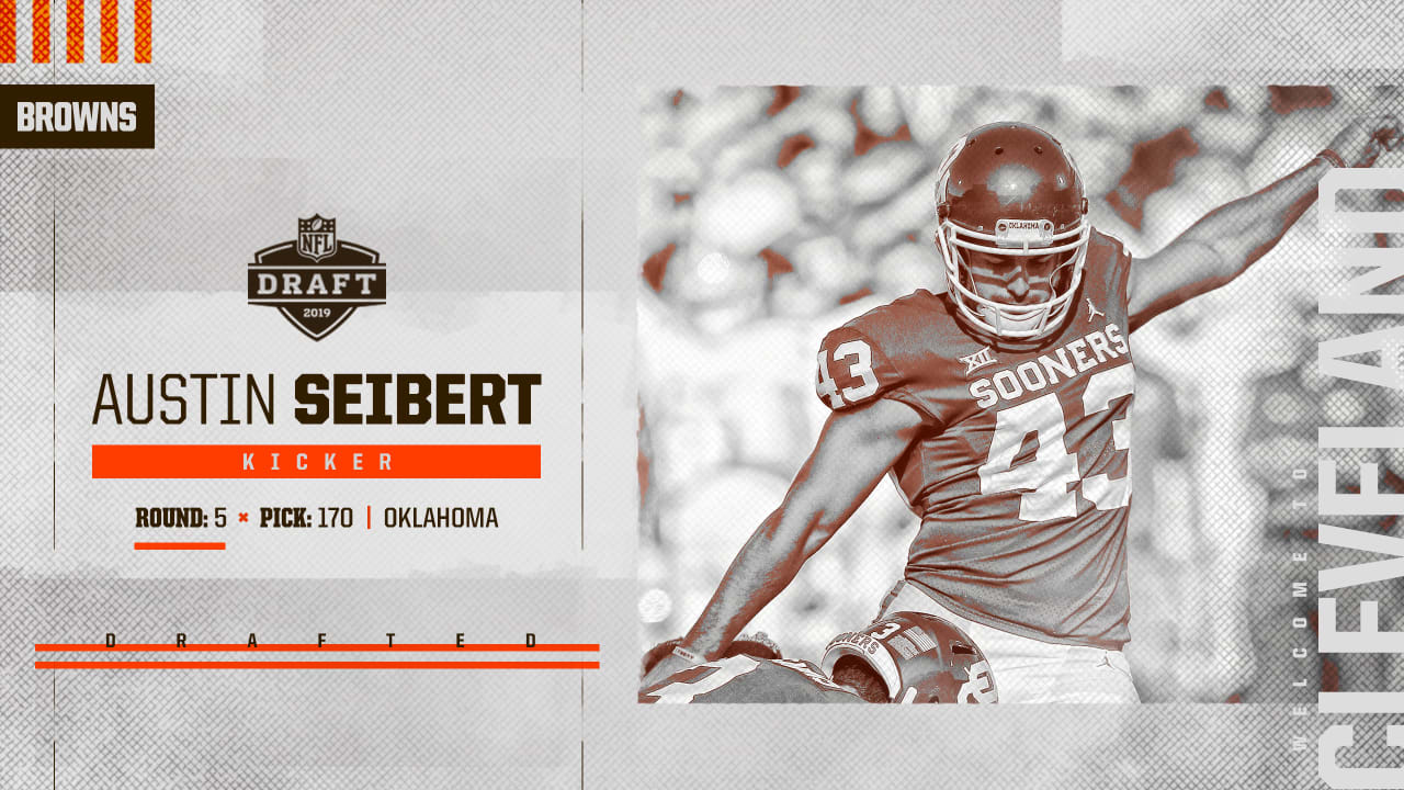 Cleveland Browns select Oklahoma K Austin Seibert with No. 170 pick in