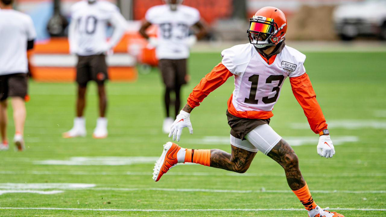 Odell Beckham Jr. practices for first time with Browns as OTAs