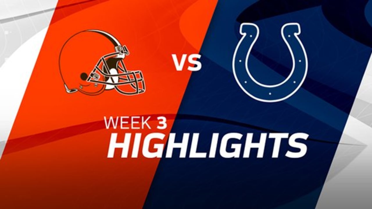 Cleveland Browns vs. Indianapolis Colts highlights Week 3