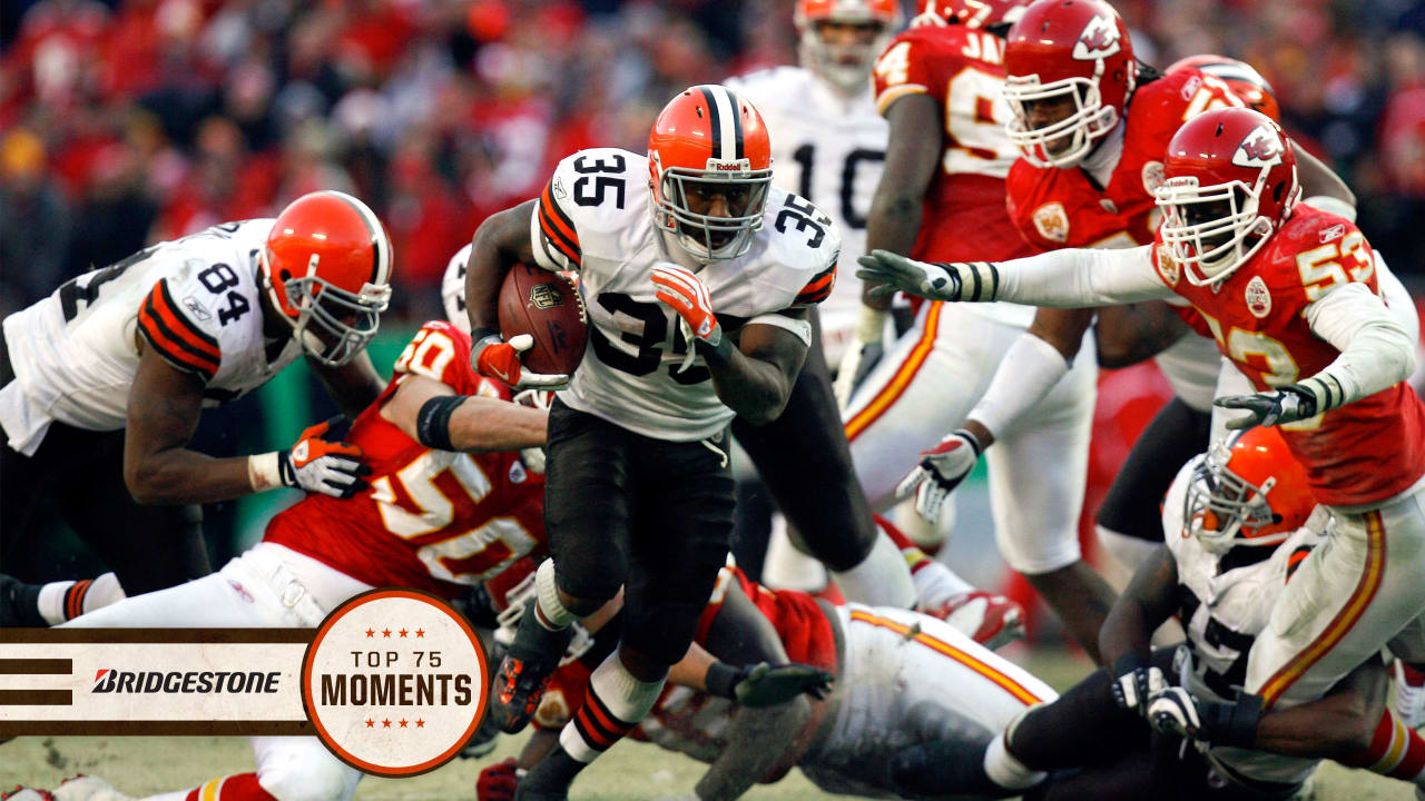 Top 75 Moments: No. 53 - Jerome Harrison, Josh Cribbs turn in historical  performances in same 2009 game