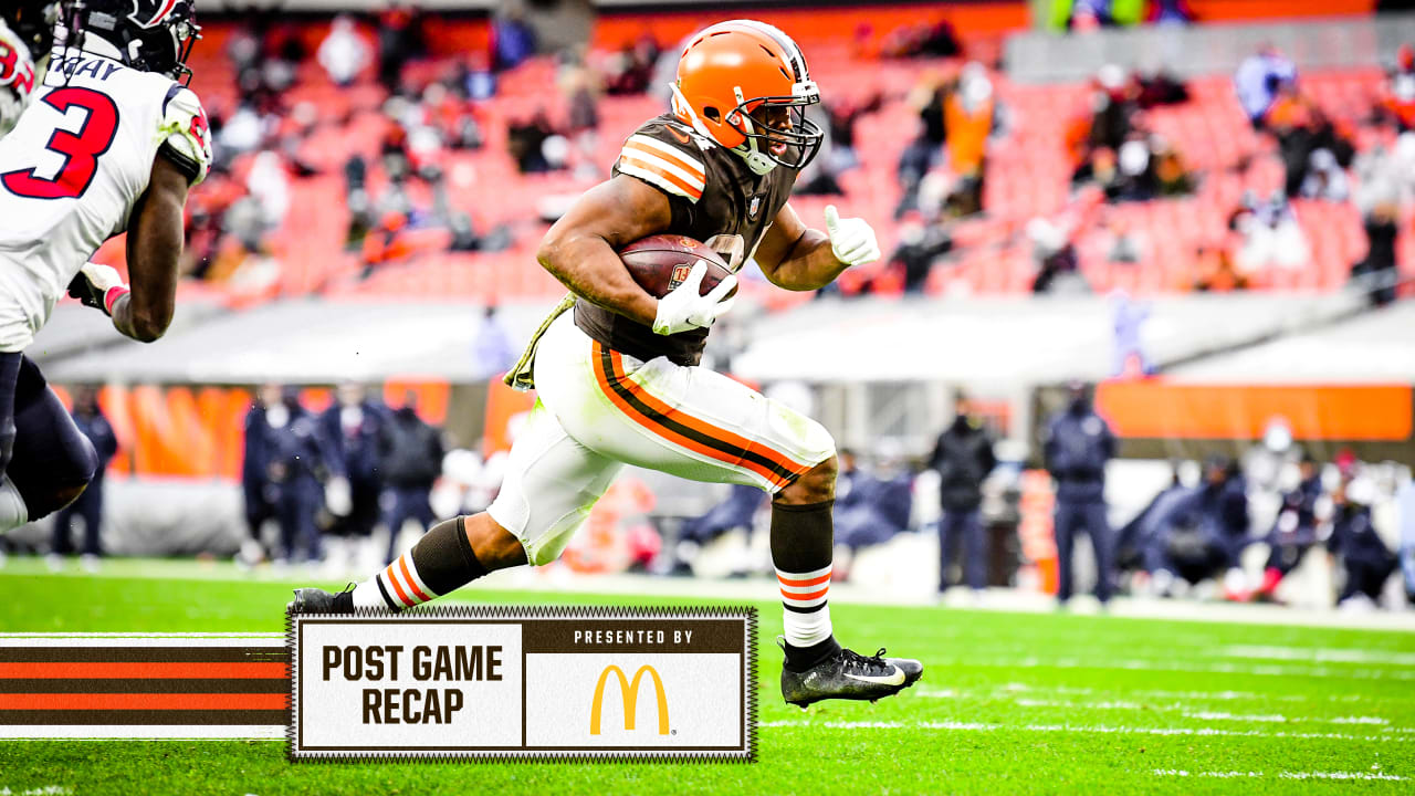 Nick Chubb's return to the end zone sends Browns to win over Texans