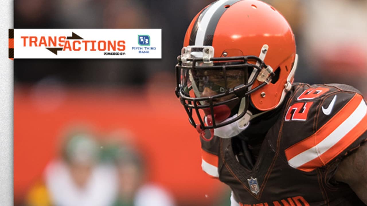 Browns add DB B.W. Webb and place DB Derrick Kindred on injured reserve