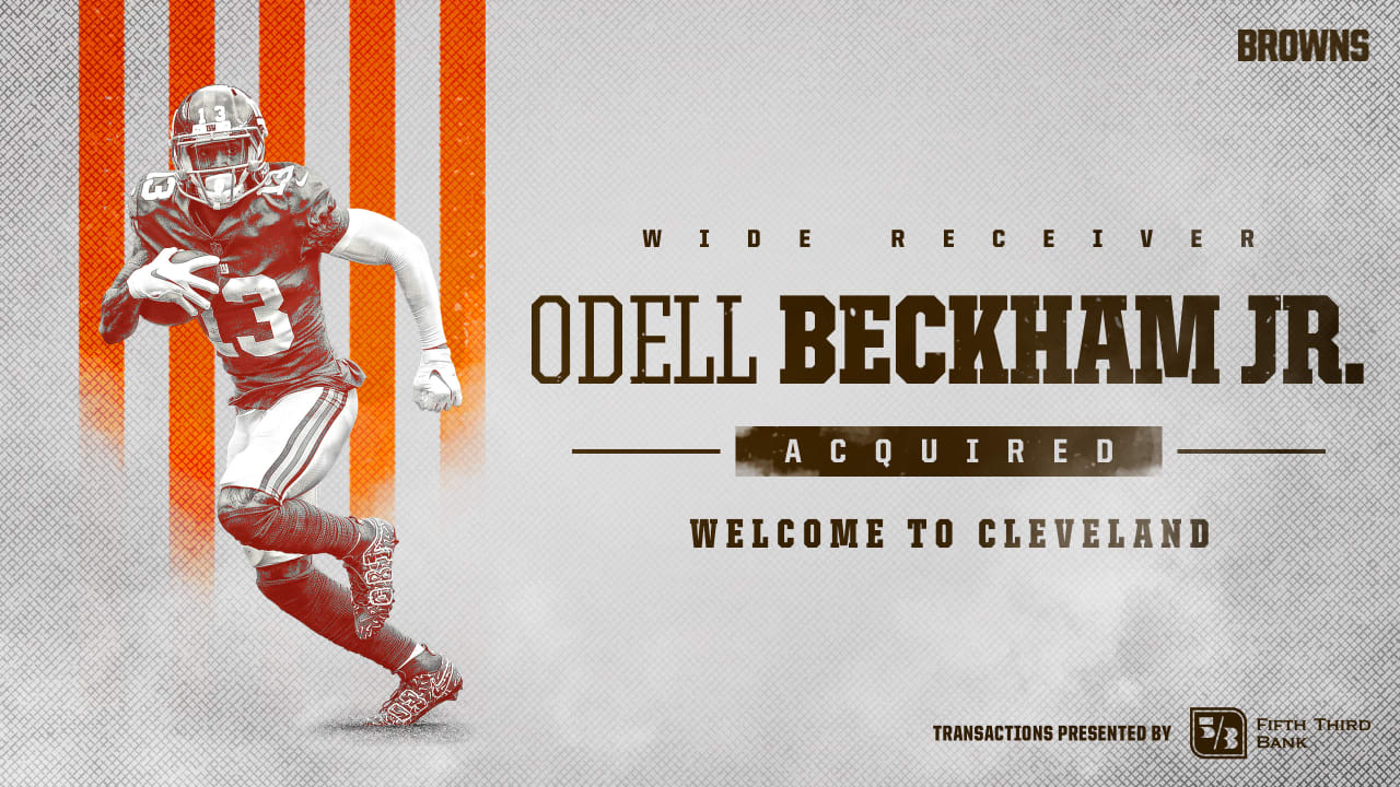 The Odell Beckham Jr. Cleveland Browns jerseys have dropped online