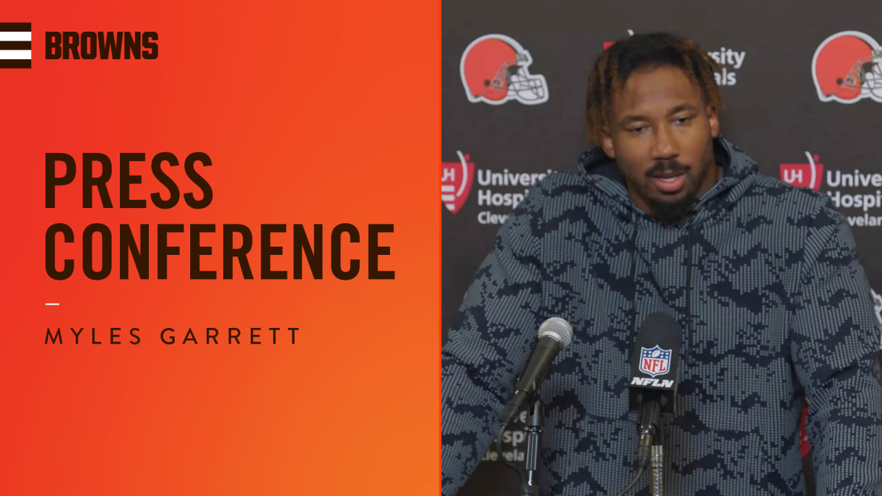Myles Garrett postgame press conference vs. Dolphins