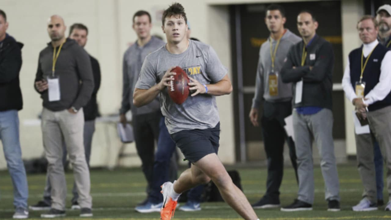 Wyoming QB Josh Allen puts arm strength on display at Pro Day