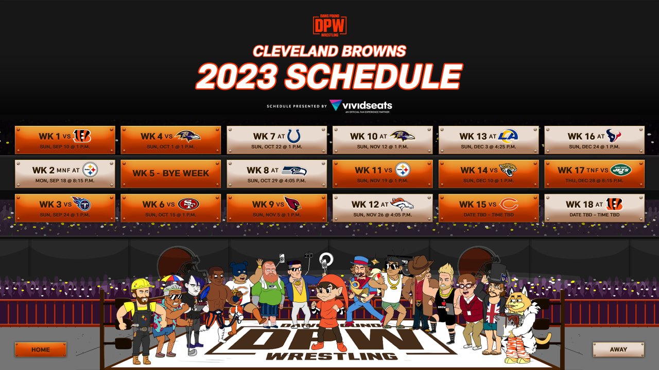 browns schedule 2023