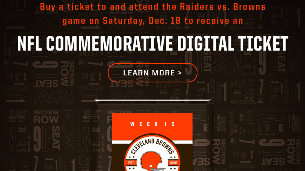 Official Cleveland Browns Virtual Commencement Ticket