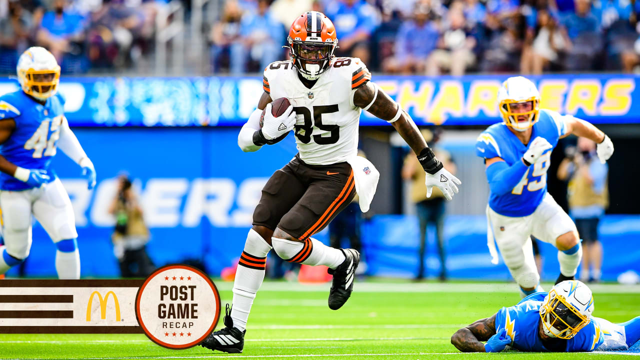 Cleveland Browns lose to Los Angeles Chargers in 47-42 shootout