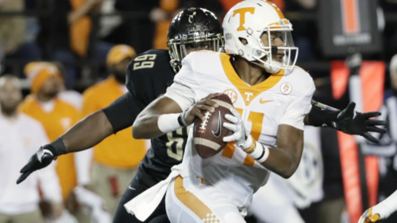 Josh Dobbs, Senior Bowl QBs learning from Hue Jackson’s ‘energy and