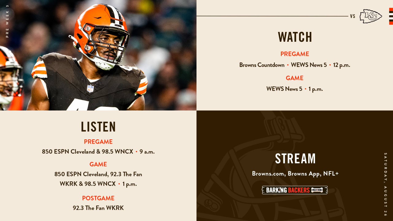 what channel is the cleveland browns football game on tonight
