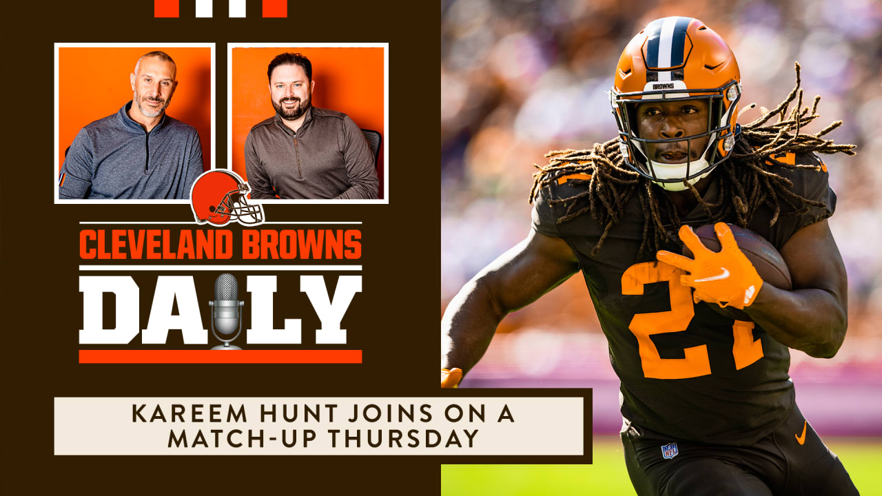 Cleveland Browns Daily Kareem Hunt Joins On A Match Up Thursday 1172