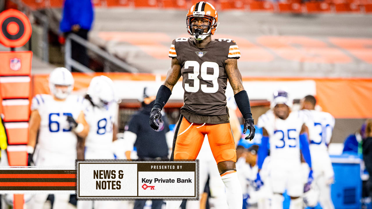 Cleveland Browns cornerback Greedy Williams hurt against Steelers