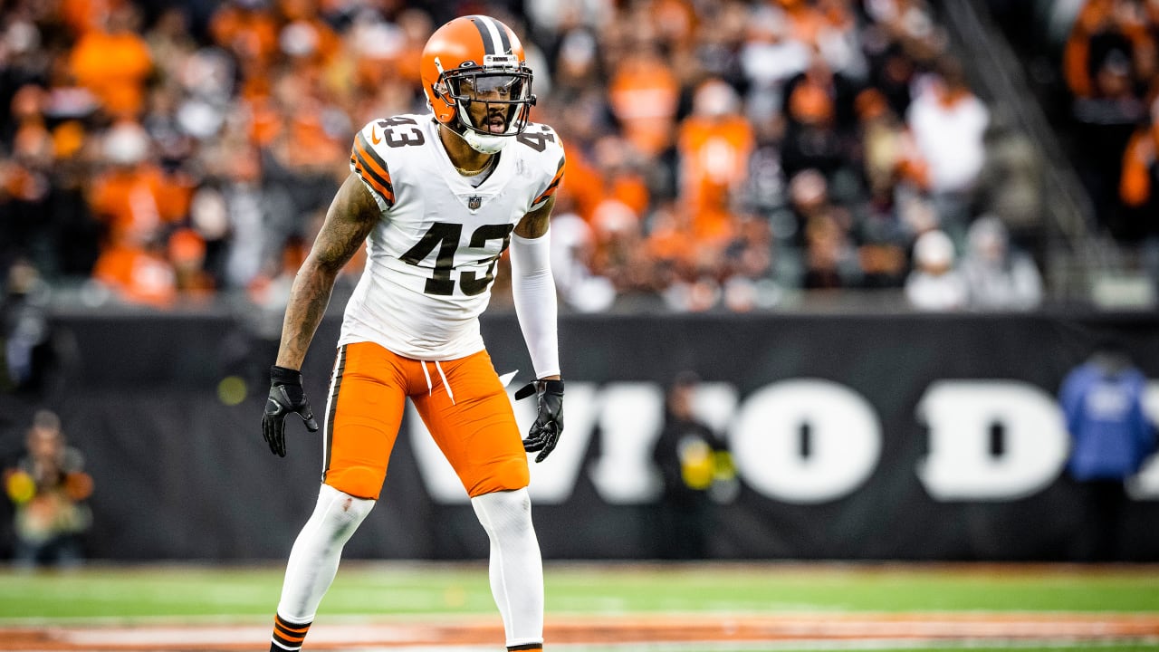 John Johnson III starting at safety for Cleveland Browns vs. Saints