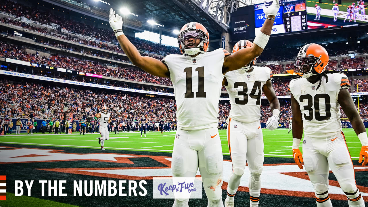 The Browns' 27-14 win over the Texans: By the numbers 