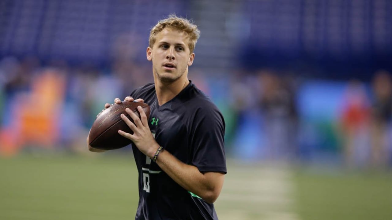 Top photos of QBs and WRs at NFL Combine