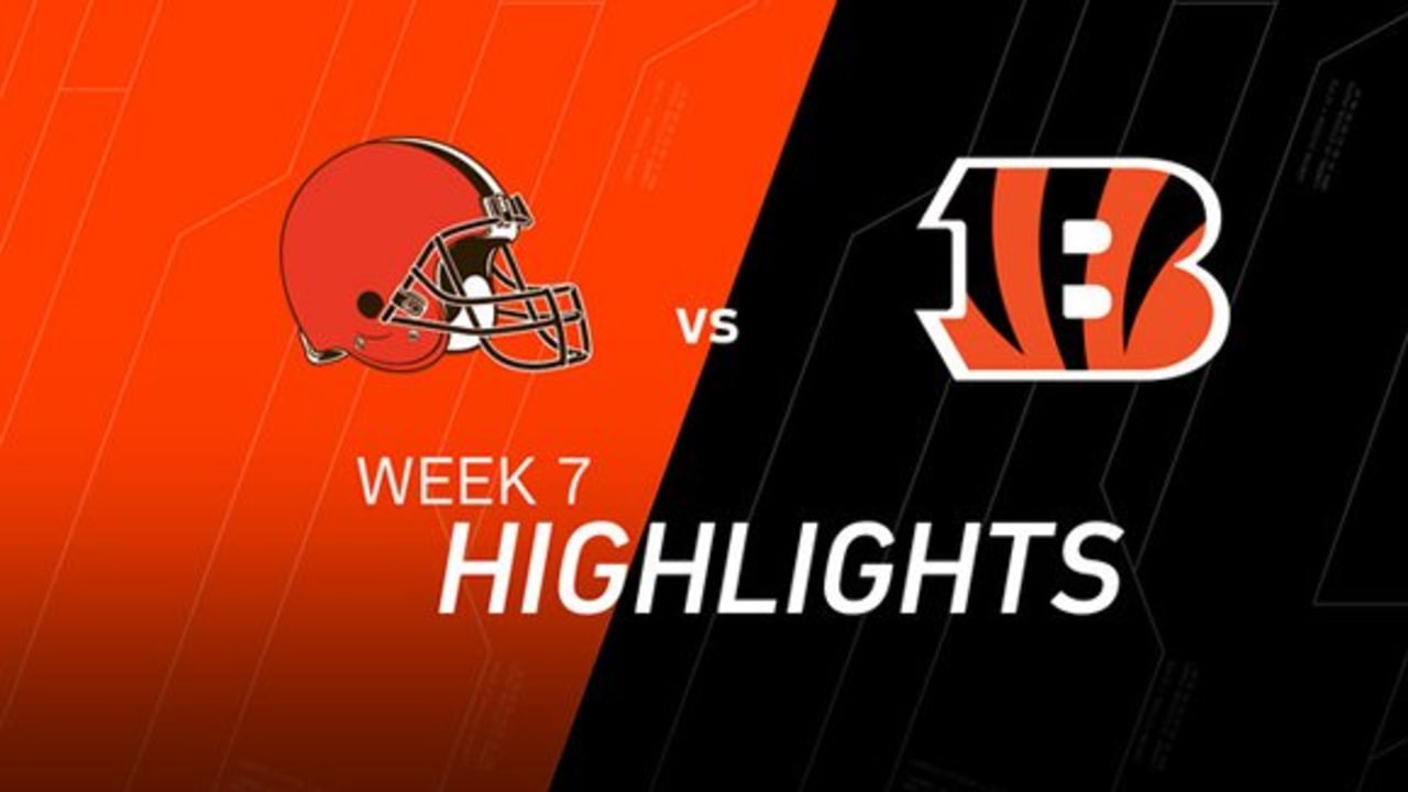 Browns vs. Bengals Week 7 Highlights