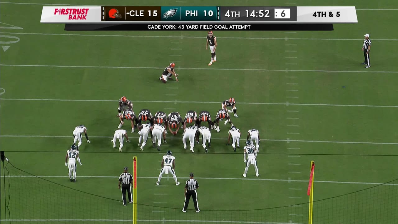 When was the last time Cade York missed a field goal?