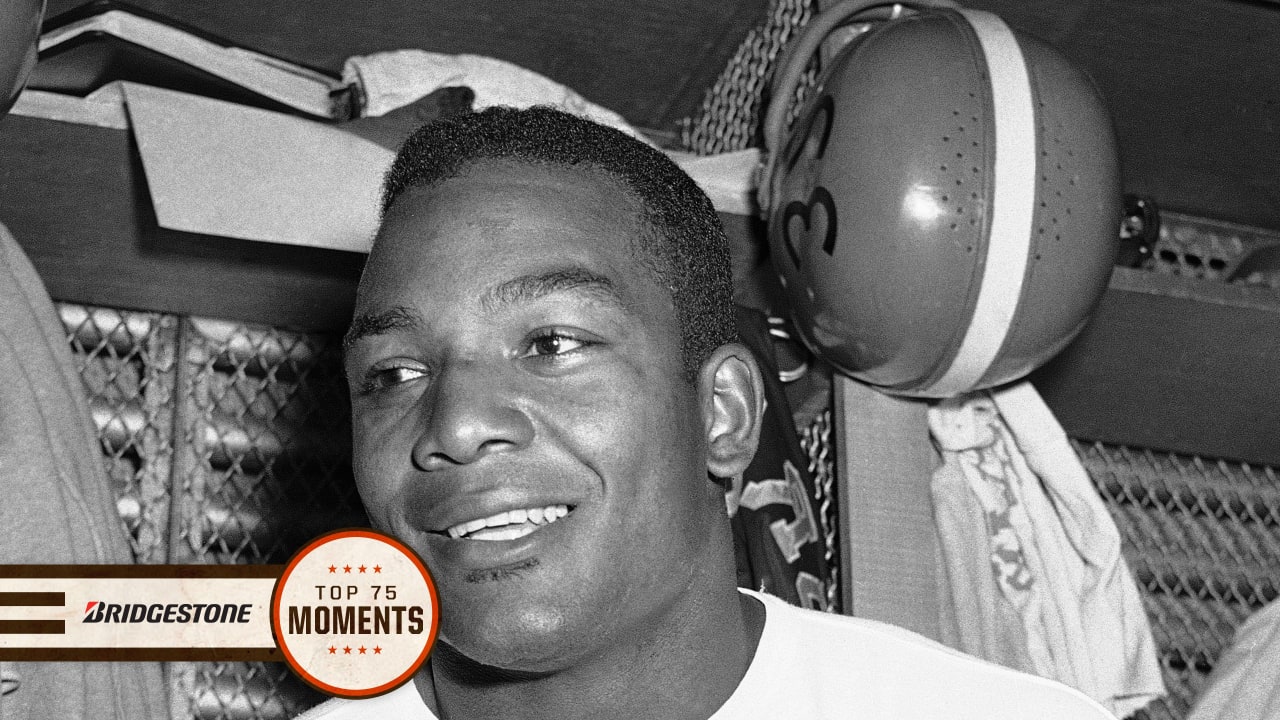 Jim Brown was the best to ever do it. Here are three of his best gridiron  moments 