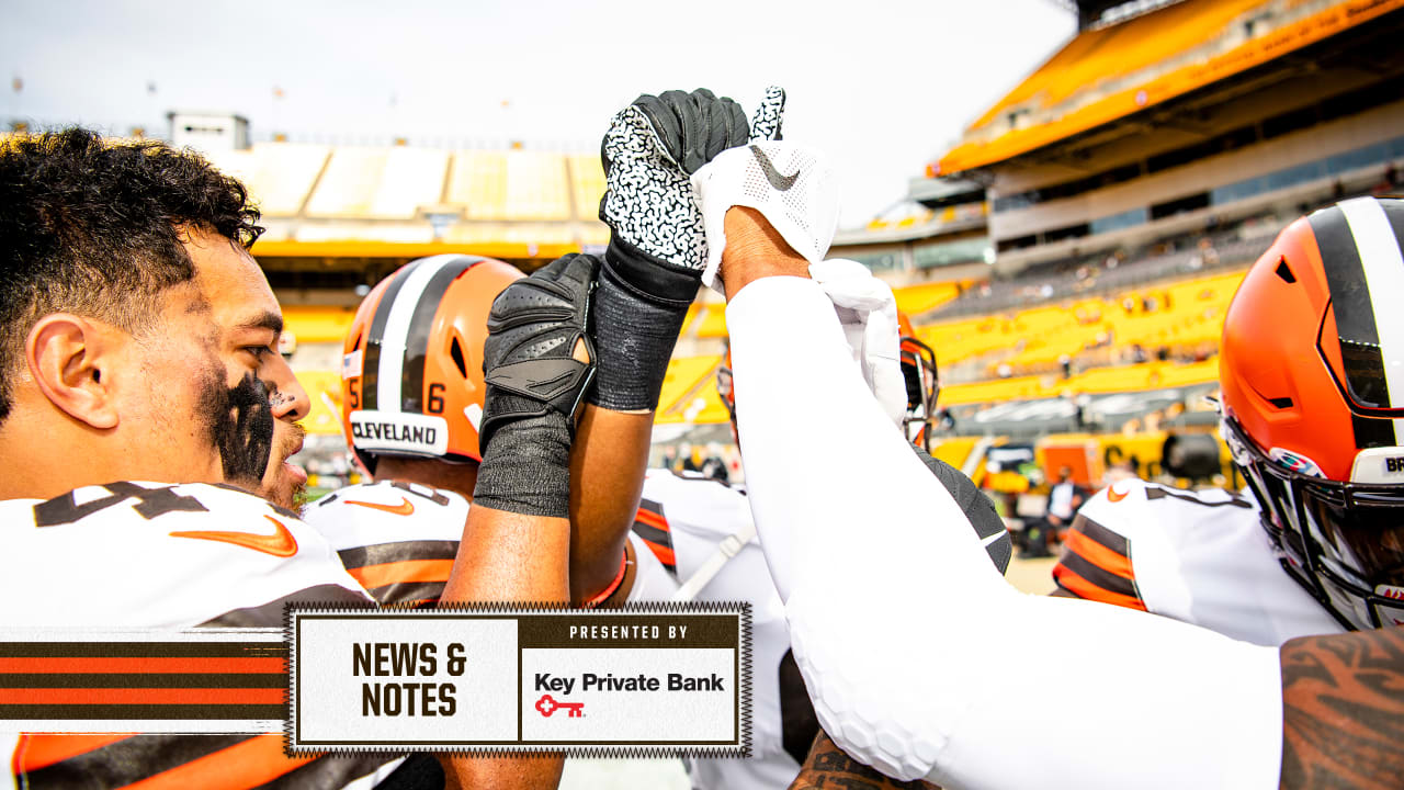 News & Notes Every member of Browns’ active roster participates in