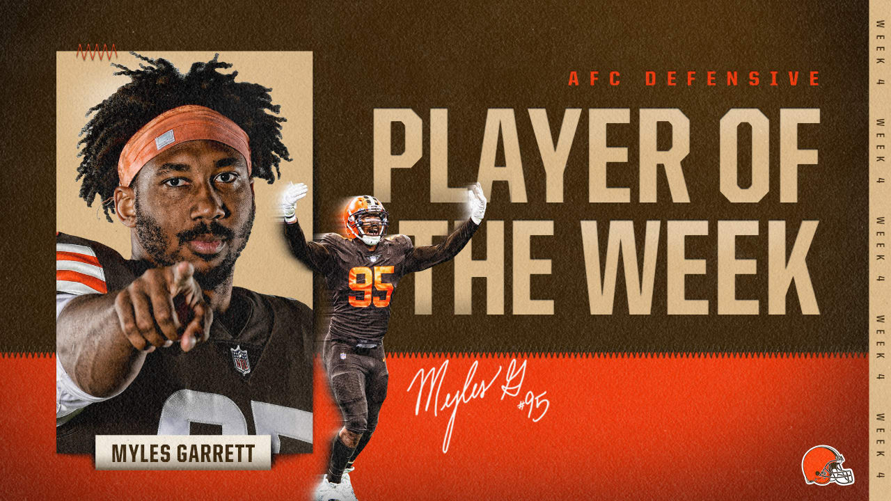 Cleveland Browns Myles Garrett Named AFC Defensive of the Month