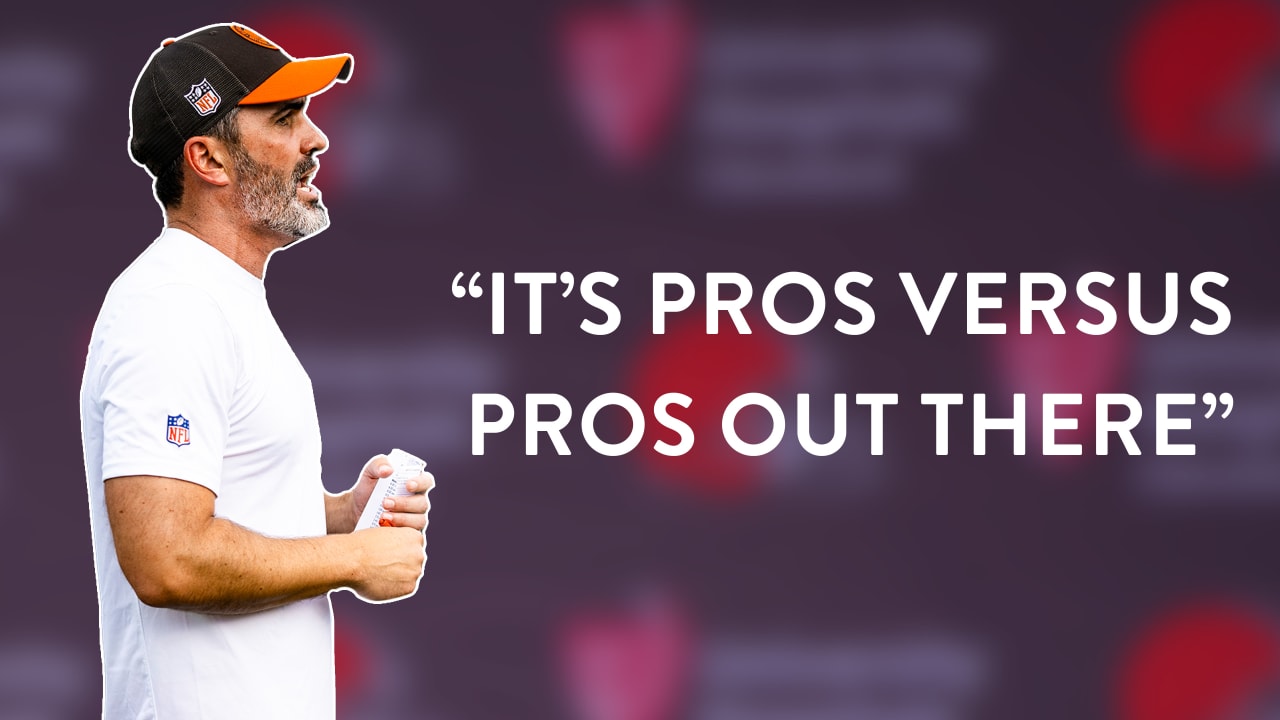 Kevin Stefanski: It's pros versus pros out there