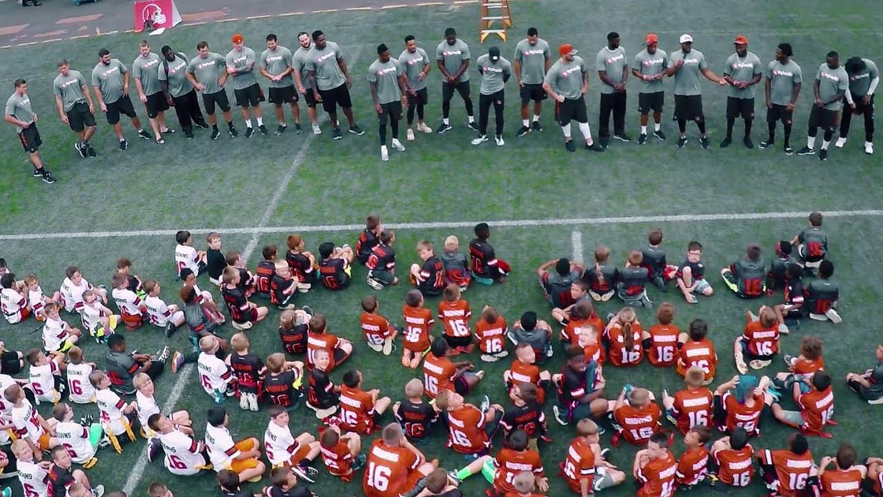 Cleveland Browns Rookies Visit Youth Football Camp