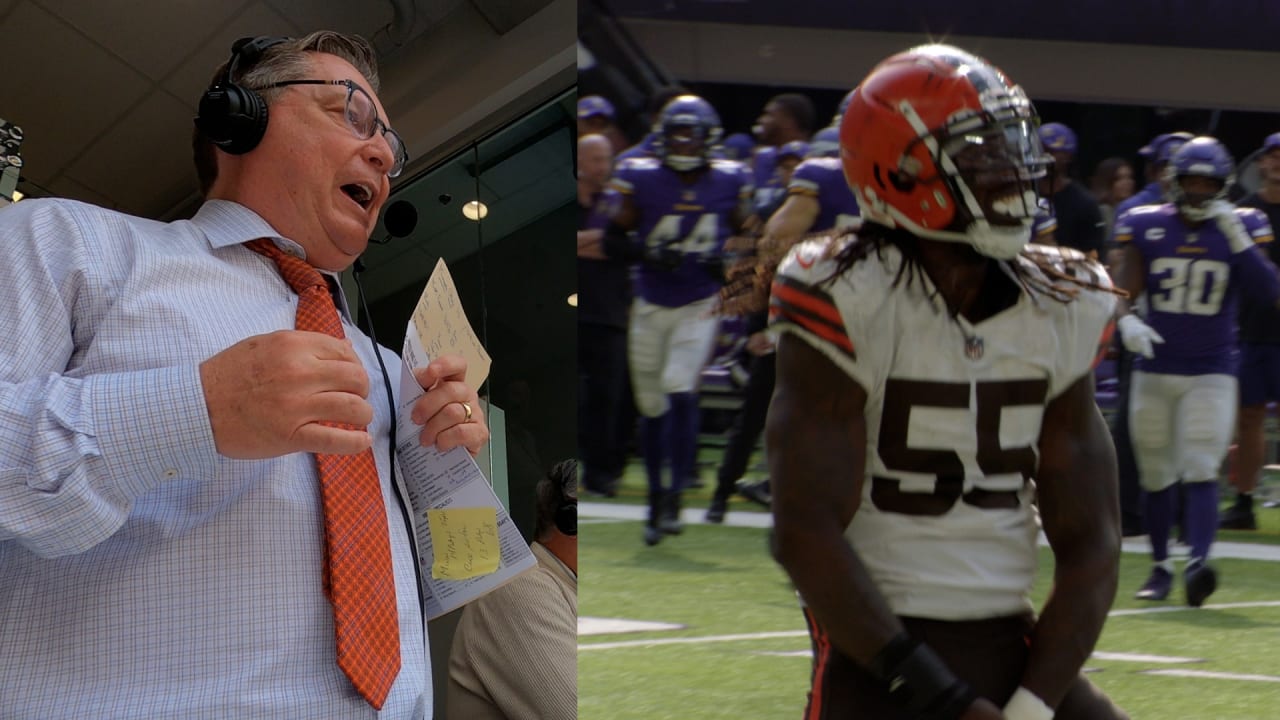 Cleveland Browns radio announcers Jim Donovan and Doug Dieken