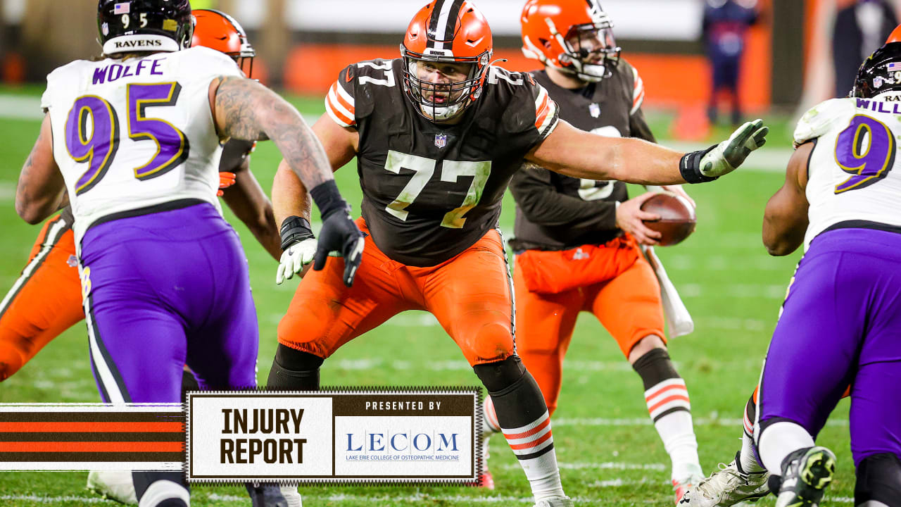 Browns RG Wyatt Teller is questionable to return with right knee injury