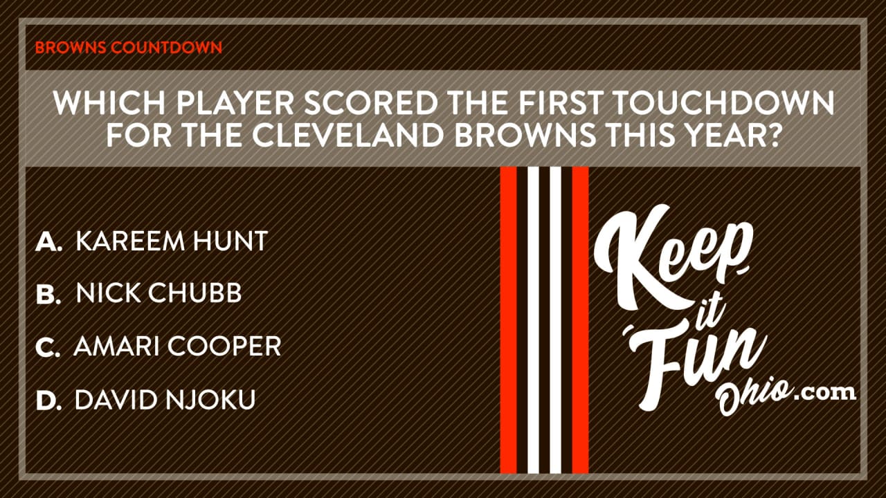 Which player scored the first touchdown for the Cleveland Browns this ...