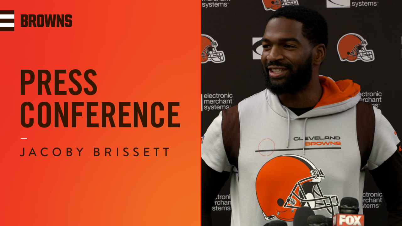 Official Jacoby Brissett Wearing Nfl Jam Browns Bitonio And Teller