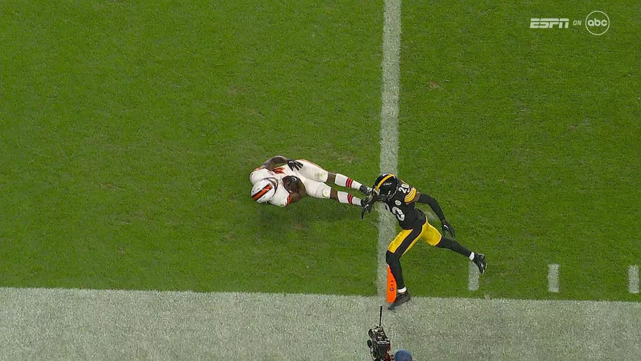 Jerome Ford's epic pylon-reach TD dive extends Browns' lead