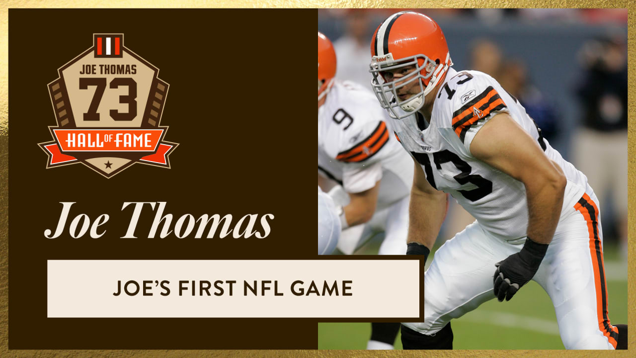 Joe Thomas reflects on his first NFL game Joe Thomas Hall of Fame