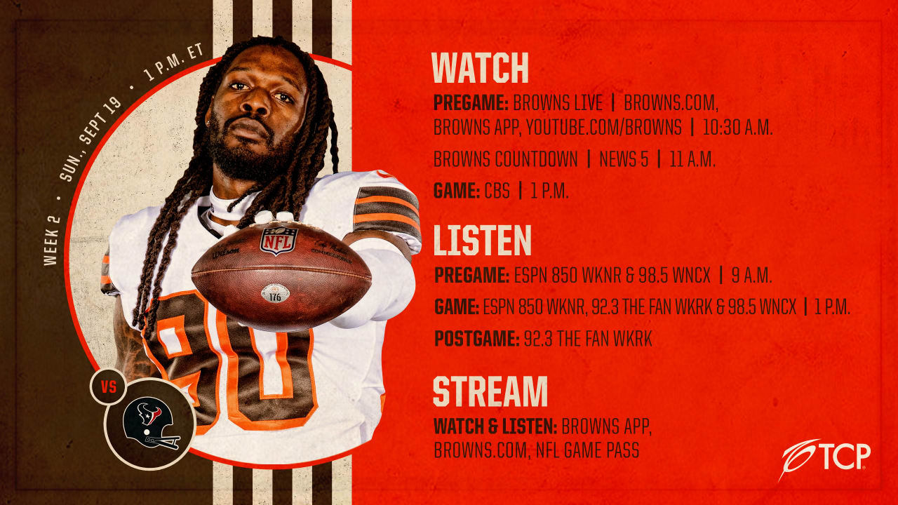 How to watch Sunday's Browns-Texans game