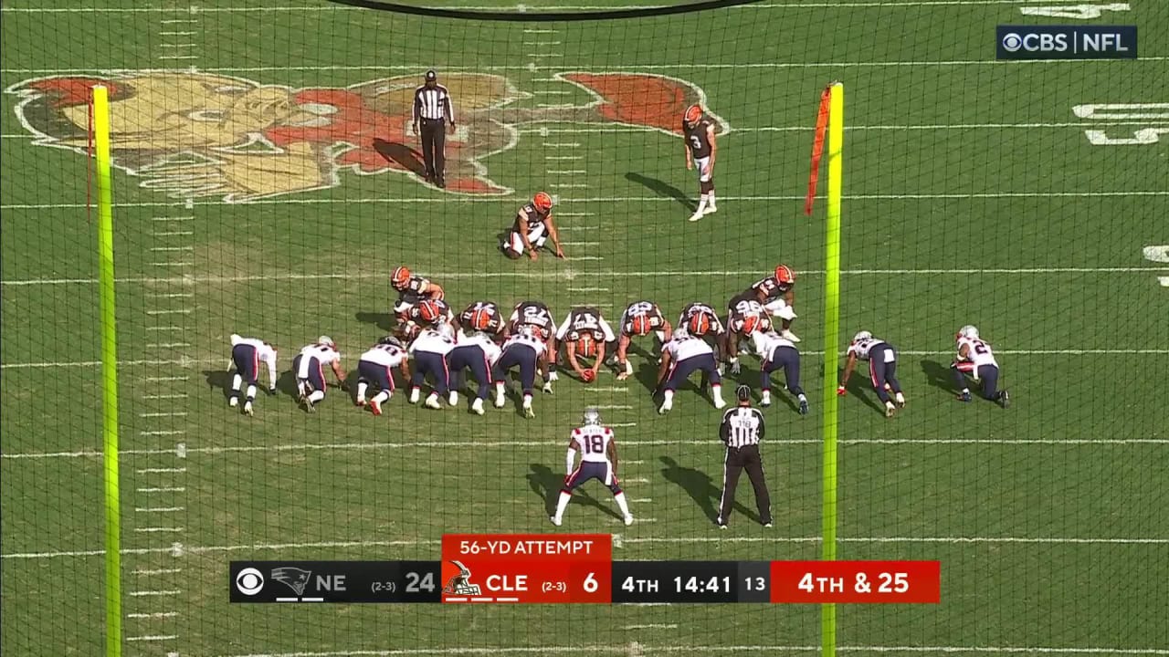 Can't-Miss Play: Cleveland Browns rookie cornerback Cameron Mitchell  catches fumble in mid-air after Browns linebacker Mohamoud Diabate's strip  of Eagles running back Trey Sermon