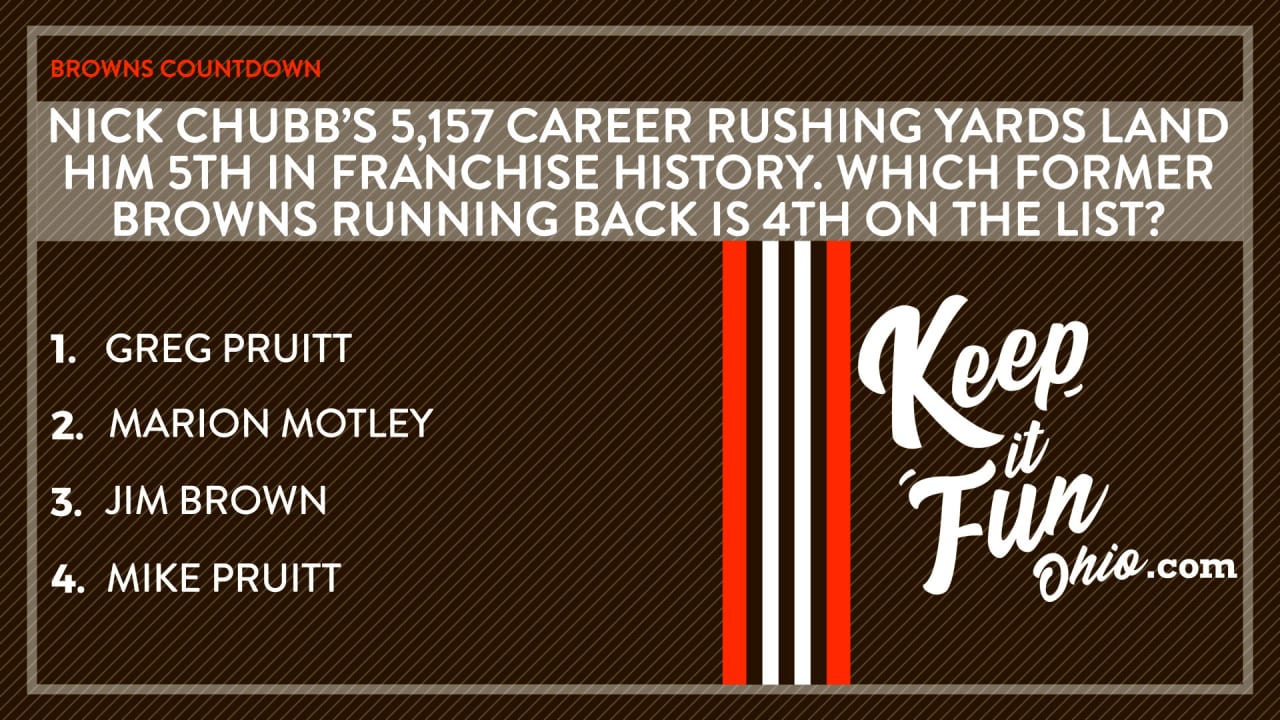 Which former Browns running back has the 4th most rushing yards in