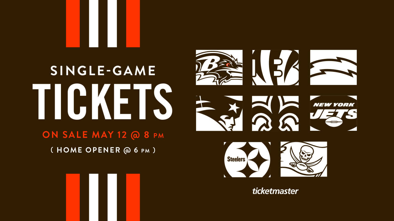 Cleveland Browns single game tickets on sale Monday