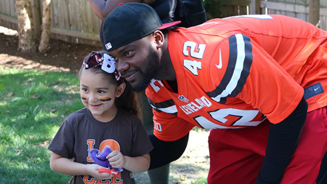 Browns foundation partners with the centers for families and children