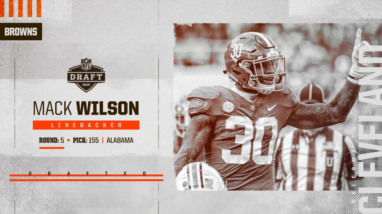 Cleveland Browns Select Alabama Lb Mack Wilson With No 155