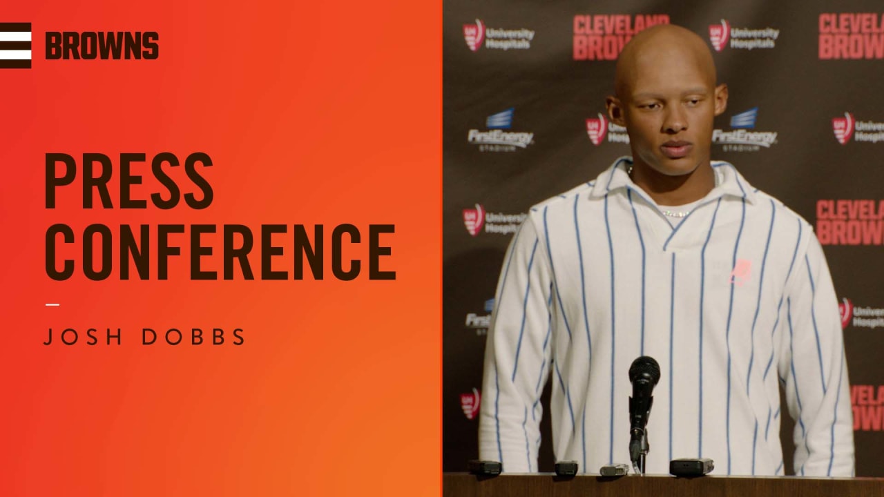 Browns' Josh Dobbs finds different perspective from sideline