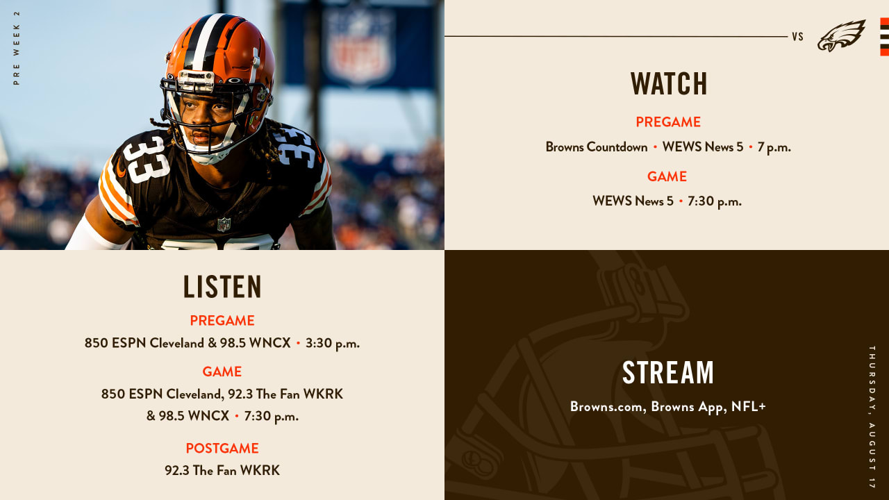 tv channel for browns game today