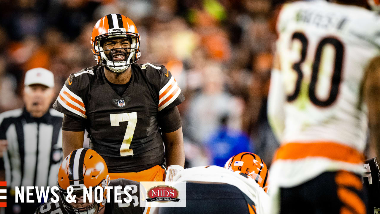 News & Notes: Recharged Browns 'have to keep it going' after bye week