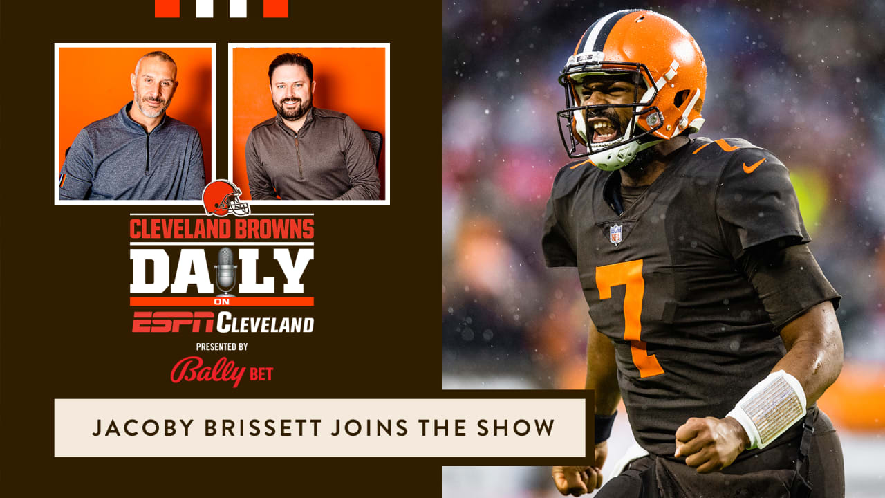 Official Jacoby Brissett Wearing Nfl Jam Browns Bitonio And Teller