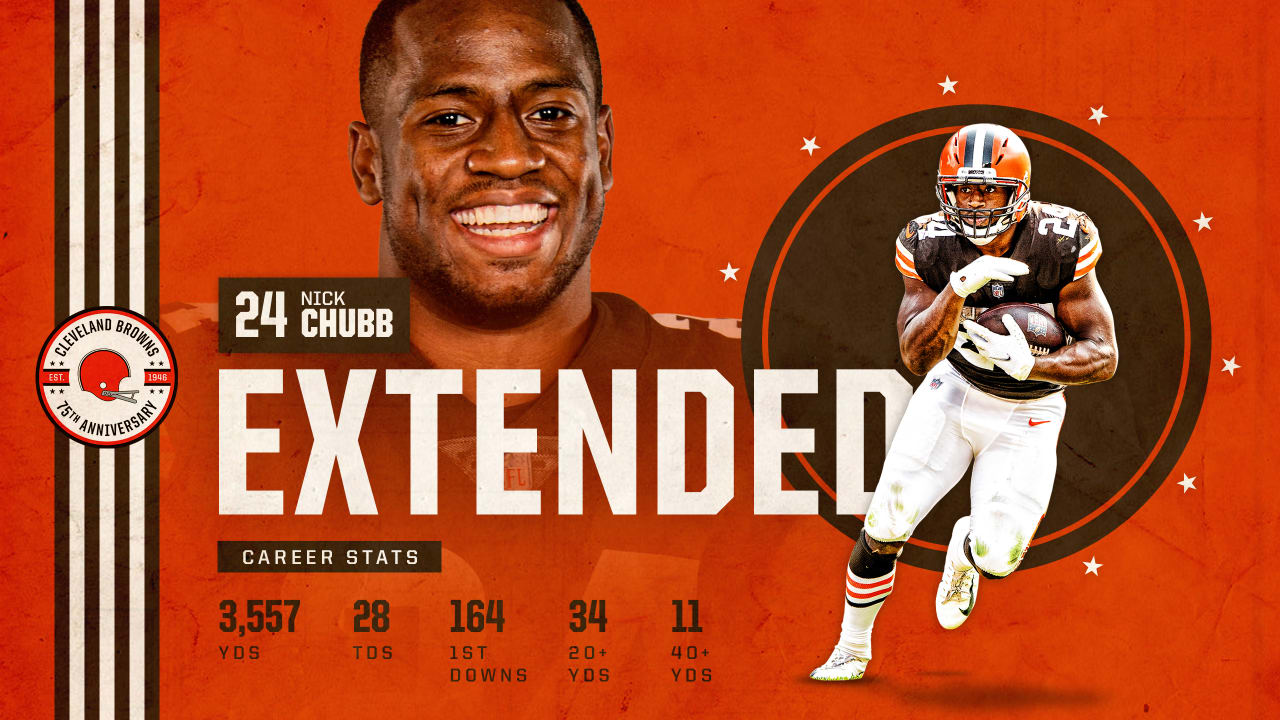 Nick Chubb, a 'pillar of the Browns organization,' rewarded with 3